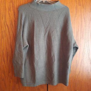 NEW ! Women Sweater Dress Long Sleeve Gray Size M